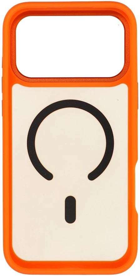 Dėklas Korpusas iPhone 17 Pro Max / 18 Pro Max Forcell F-Protect Smoke Hybrid Premium suderinamas su MagSafe oranžinė
