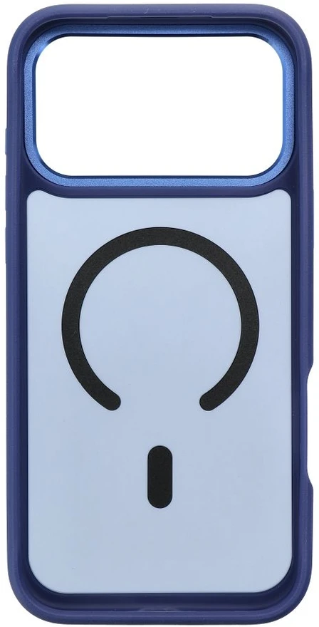 Dėklas, skirtas iPhone 18 Pro Max / 17 Pro Max, „Forcell F-Protect Smoke Hybrid Premium“, suderinamas su „MagSafe“, tamsiai mėlynas
