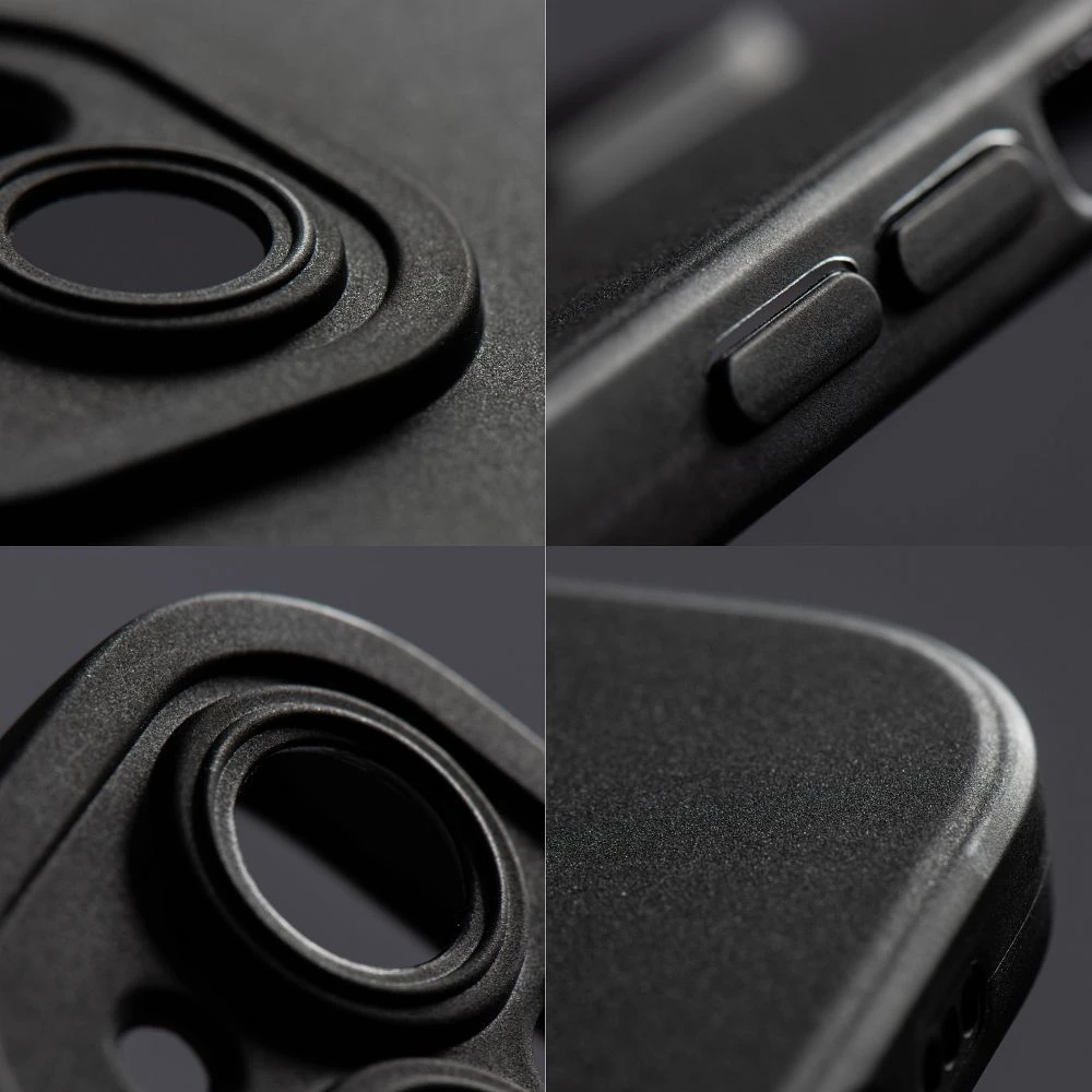 OEM dėklas, skirtas iPhone 17 Pro Max / 18 Pro Max (žemas kameros kraštas), matinis 2.0 juodas