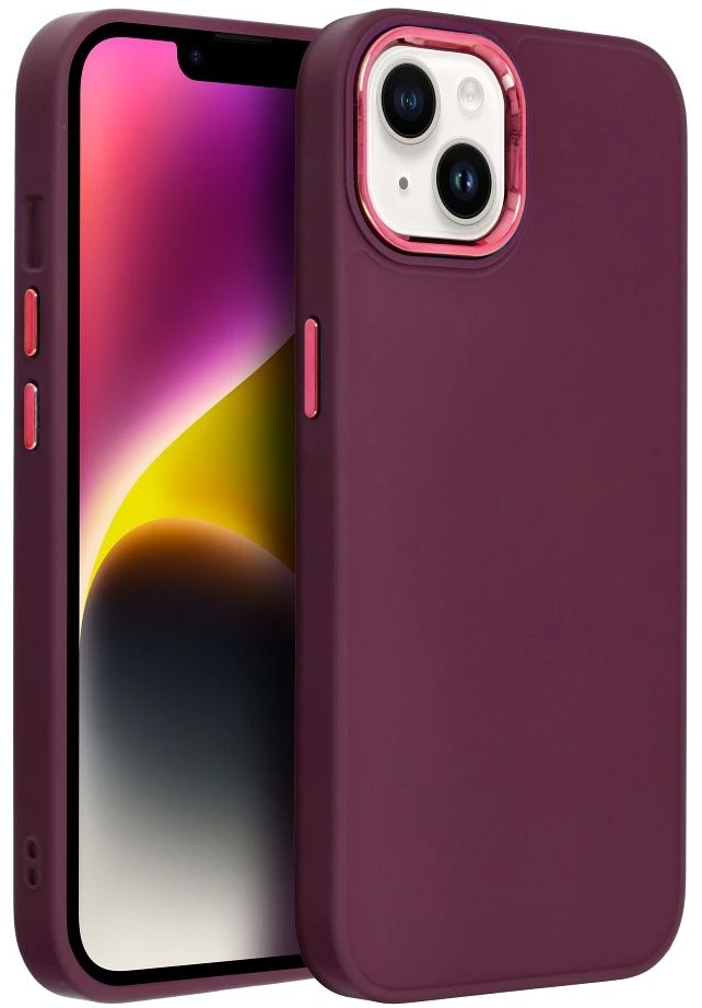 Dėklas Oem Case for iPhone 17 Pro Max / 18 Pro Max Frame dark cherry