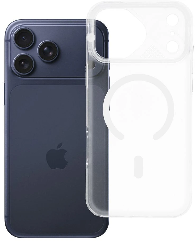 Oem Originalus „iPhone 17 Pro Max Aurora“ dėklas, suderinamas su „MagSafe“ ir baltais.