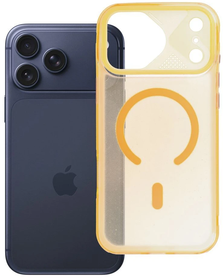 Prodigee Originalus „iPhone 17 Pro Max“ dėklas „Aurora“, suderinamas su „MagSafe“, oranžinis