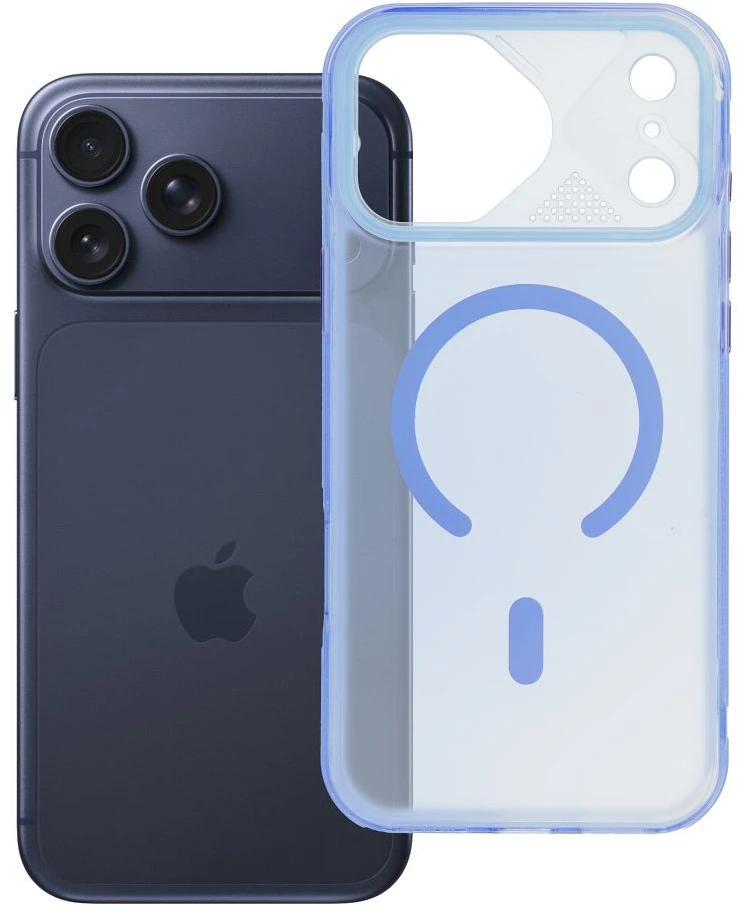 Hello Case Originalus „iPhone 17 PRO MAX“ dėklas „Aurora“, suderinamas su „MagSafe“ mėlynas