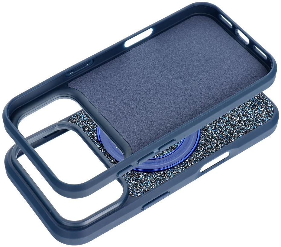 Dėklas Oem Case for iPhone 17 Quartz Circle Stand Mag Cover navy mėlynas