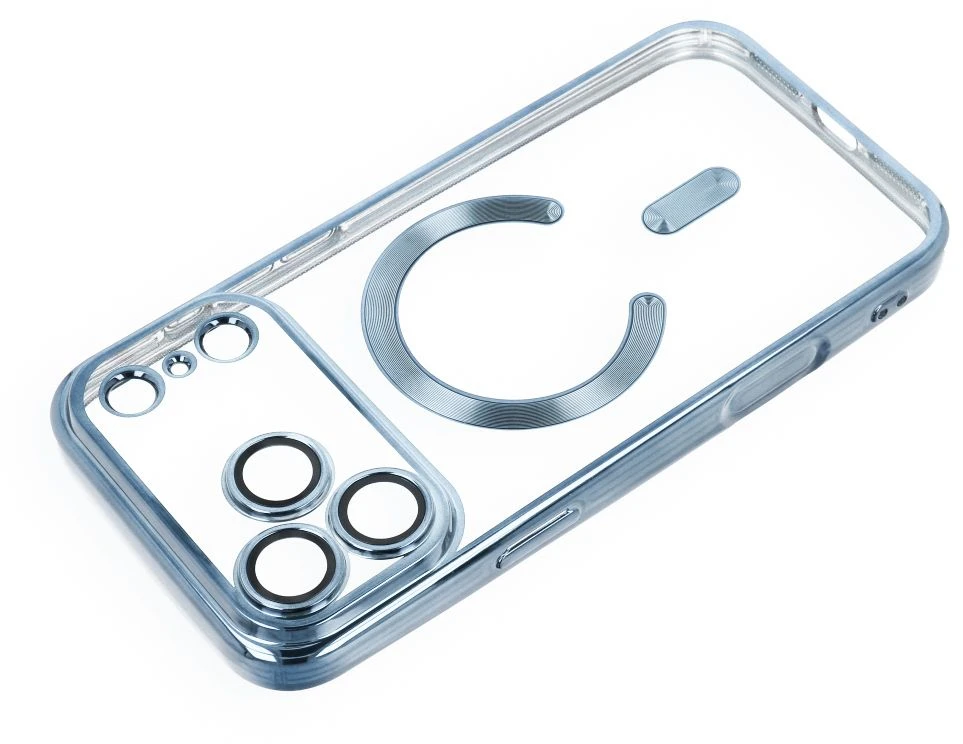 Dėklas Oem Case for iPhone 18 Pro / 17 Pro Electro Mag Cover compatible with MagSafe dangaus mėlynas