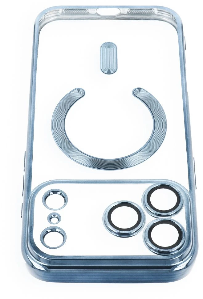 Dėklas Oem Case for iPhone 18 Pro / 17 Pro Electro Mag Cover compatible with MagSafe dangaus mėlynas