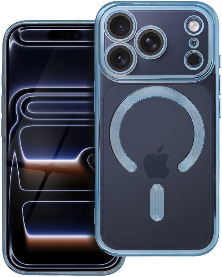 Dėklas Oem Case for iPhone 18 Pro / 17 Pro Electro Mag Cover compatible with MagSafe dangaus mėlynas