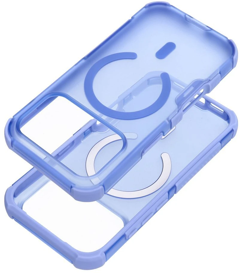 Dėklas „Case for iPhone 18 Pro / 17 Pro Forcell F-Protect BumperX Premium compatible with MagSafe šviesiai mėlynas“