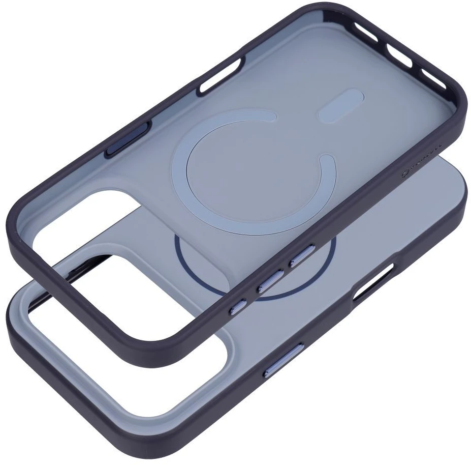 Dėklas iPhone 18 Pro / 17 Pro Forcell F-Protect Chromatic Premium, suderinamas su MagSafe, mėlynas