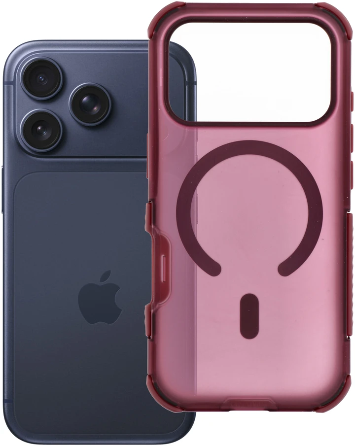 Dėklas Case for iPhone 18 Pro / 17 Pro Forcell F-Protect BumperX Premium compatible with MagSafe burgundy