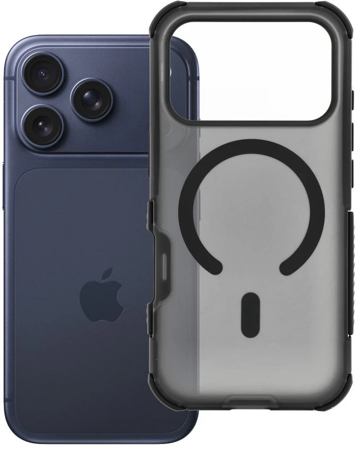 Forcell F-Protect BumperX Premium dėklas, skirtas iPhone 18 Pro / 17 Pro, suderinamas su MagSafe, juodas