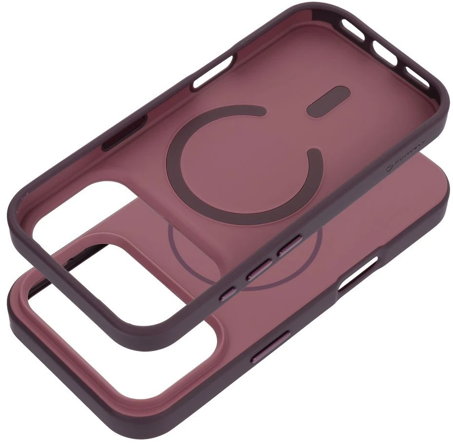 Dėklas Case for iPhone 18 Pro / 17 Pro Forcell F-Protect Chromatic Premium compatible with MagSafe dark cherry