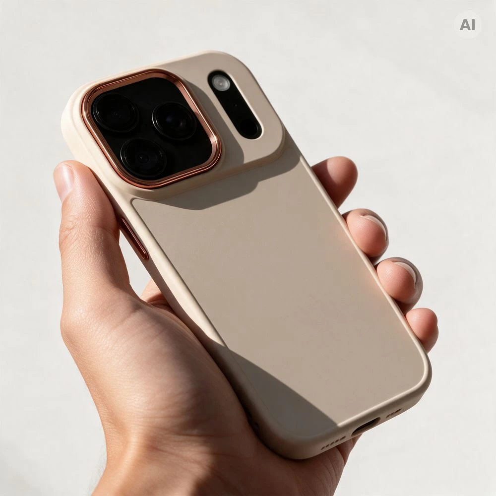 Dėklas Oem Case for iPhone 18 Pro / 17 Pro Frame antique baltas