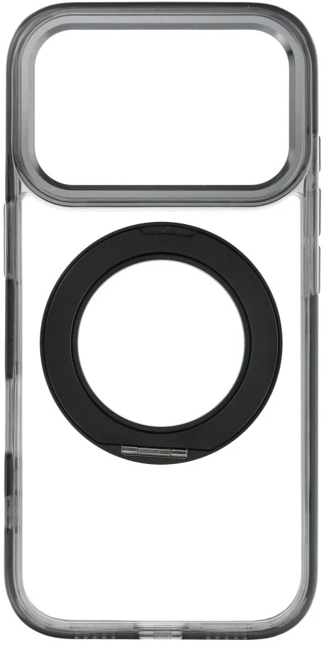 Prodigee Oem dėklas, skirtas iPhone 18 Pro / 17 Pro, rėmelis su apskritu stoveliu, suderinamas su MagSafe, juodas