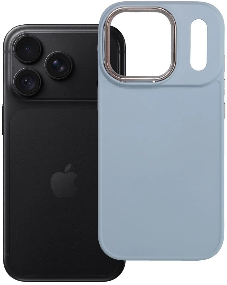 Oem dėklas, skirtas iPhone 18 Pro / 17 Pro, rėmelis šviesiai mėlynas