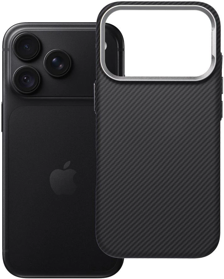 Dėklas Oem Case for iPhone 18 Pro / 17 Pro K-Look, suderinama su MagSafe, juoda