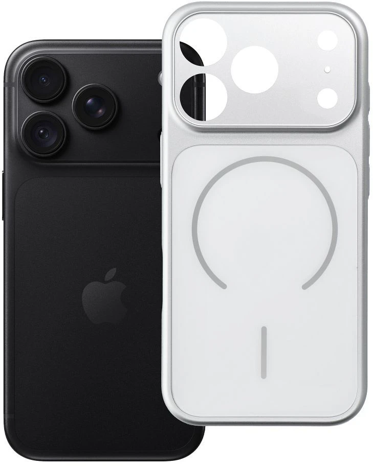 Dėklas Oem Case for iPhone 18 Pro / 17 Pro Make compatible with MagSafe sidabrinis