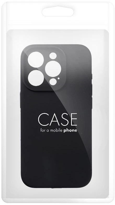 Dėklas Oem Case for iPhone 18 Pro / 17 Pro Silicone 2mm (camera protection) juodas