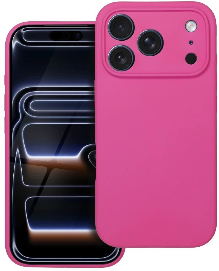 Dėklas Oem Case for iPhone 18 Pro / 17 Pro Silicone 2mm (big hole) compatible with MagSafe pink