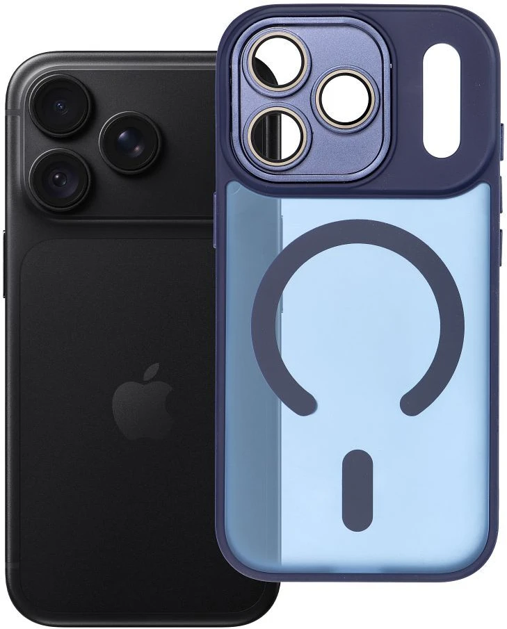 Dėklas Oem Case for iPhone 18 Pro / 17 Pro Variete Mag Cover, suderinamas su MagSafe, tamsiai mėlynas