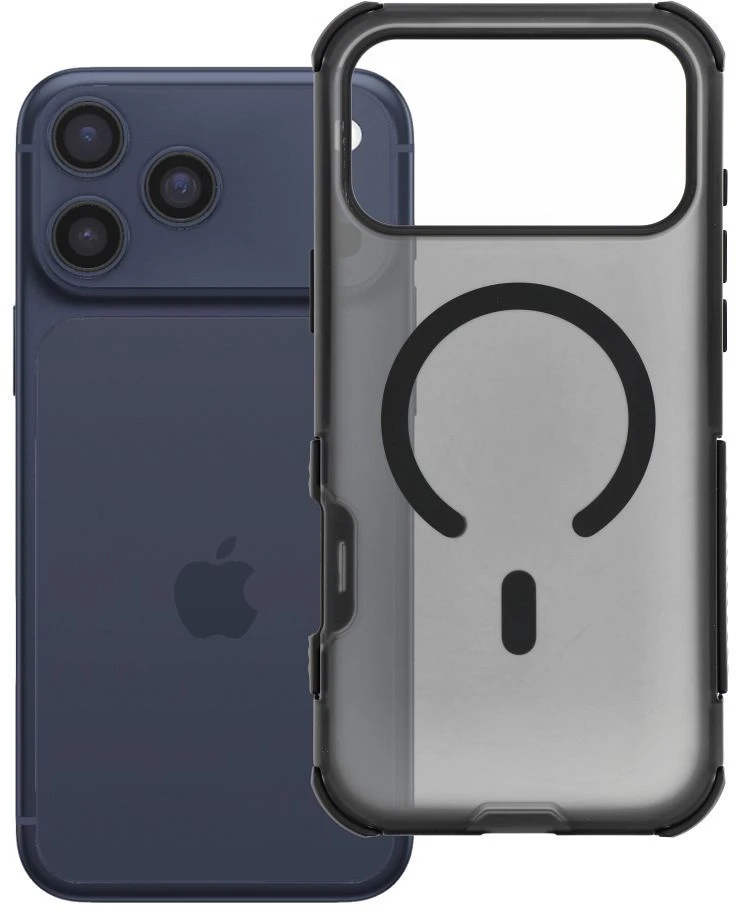 Dėklas Case for iPhone 18 Pro Max / 17 Pro Max Forcell F-Protect BumperX Premium, suderinamas su MagSafe, juodos spalvos