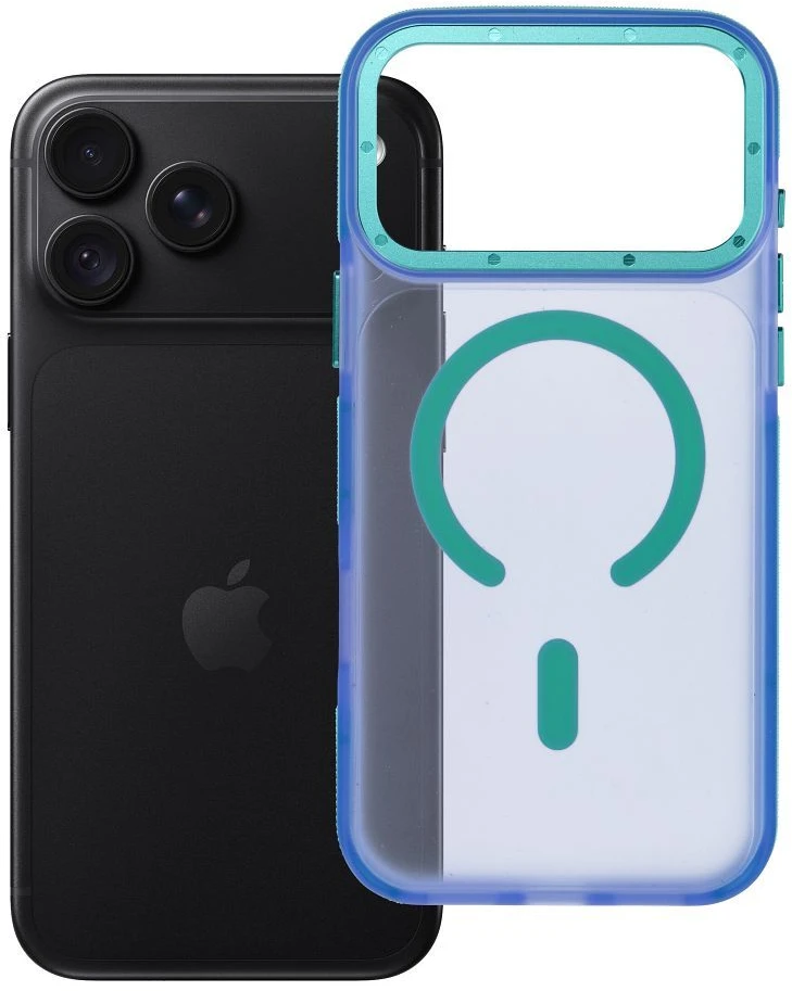 Dėklas iPhone 18 Pro Max / 17 Pro Max Forcell F-Protect Vivid Premium, suderinamas su MagSafe, mėlynas