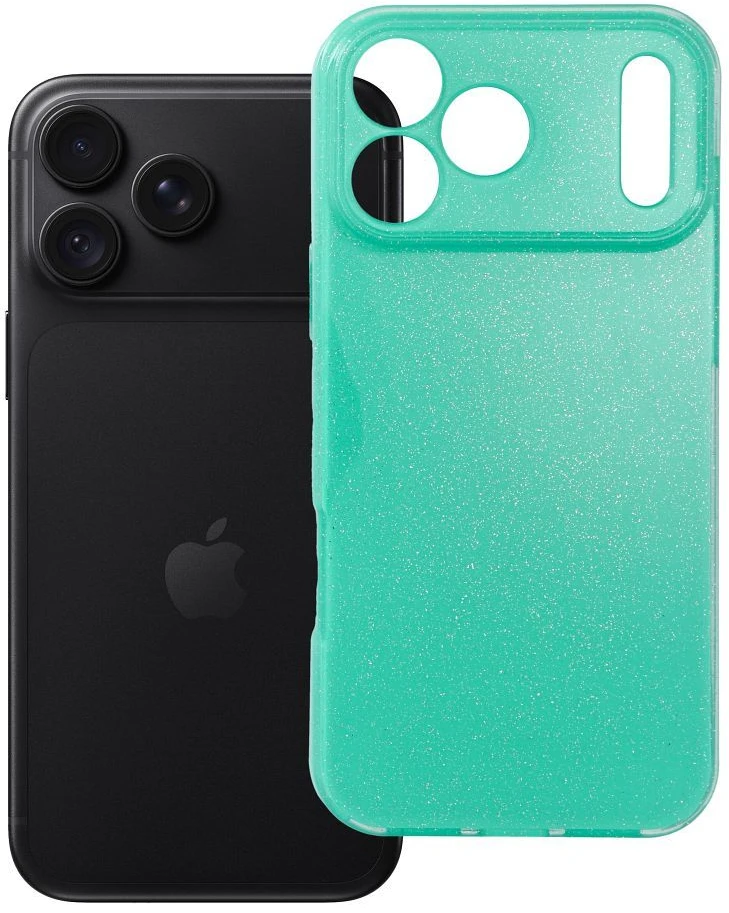 OEM dėklas iPhone 18 Pro Max / 17 Pro Max, permatomas dėklas, 2 mm, Blink mėtų spalvos