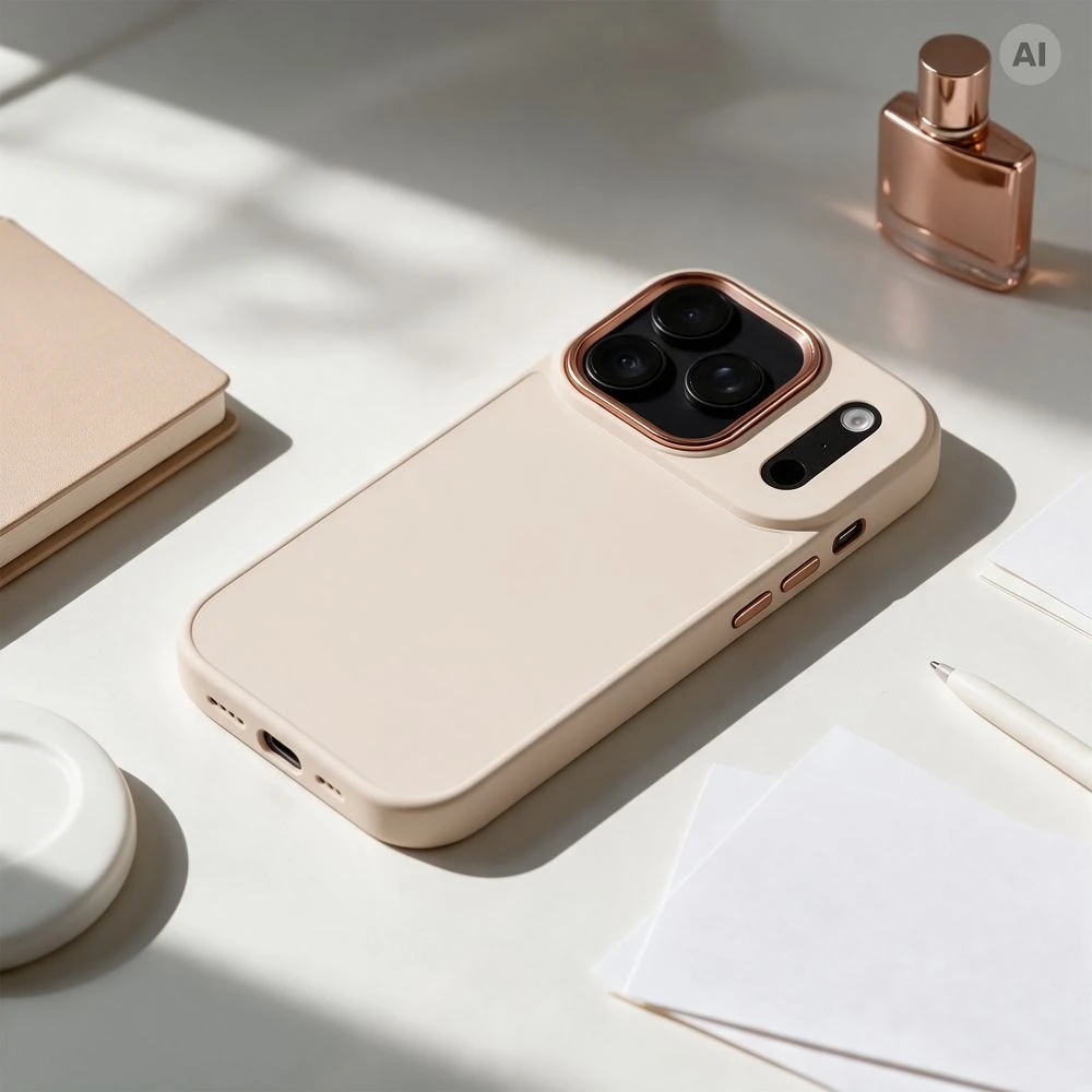 Oem dėklas, skirtas iPhone 18 Pro Max / 17 Pro Max, rėmelis auksinis