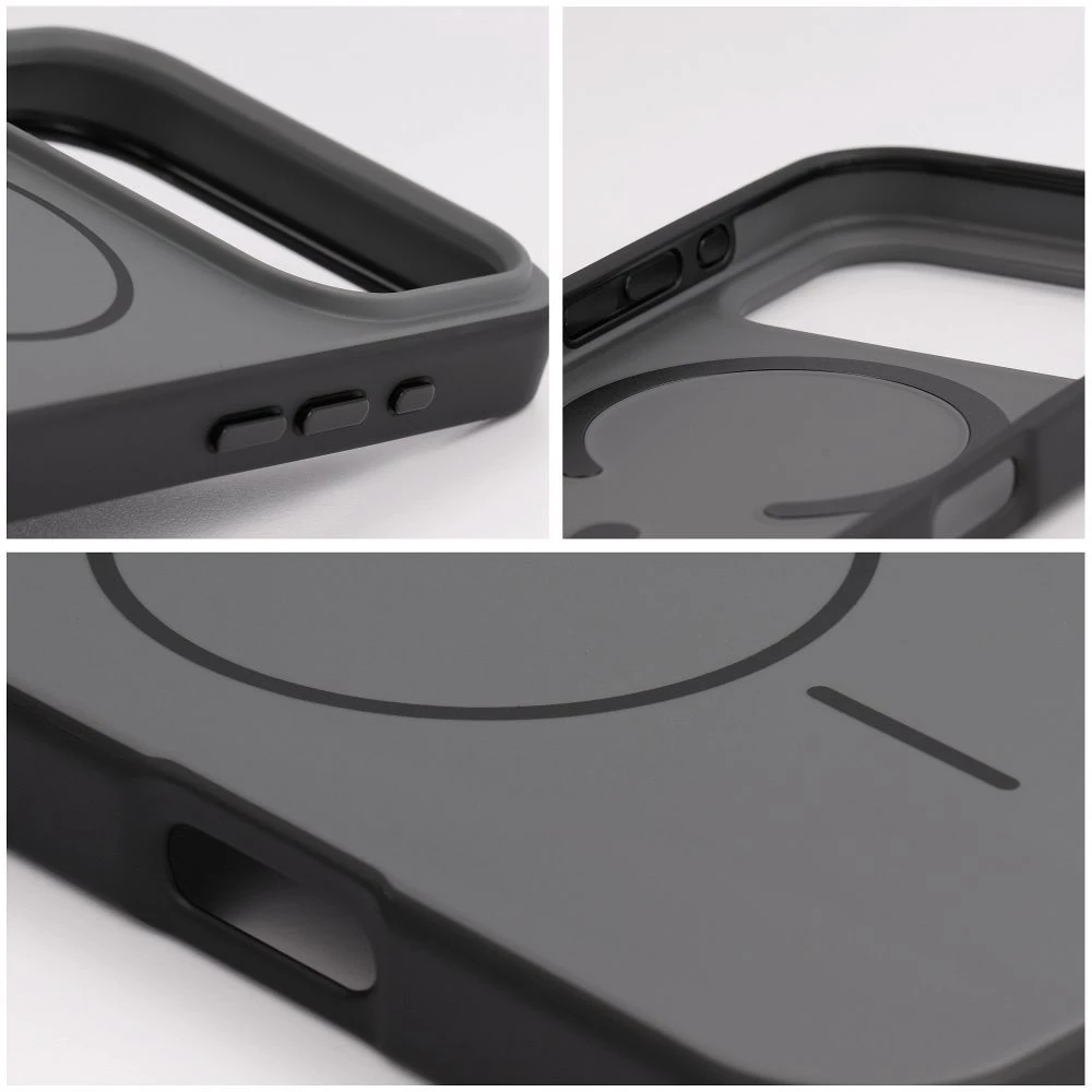 Dėklas iPhone 18 Pro Max / 17 Pro Max Forcell F-Protect Chromatic Premium, suderinamas su MagSafe, juodas