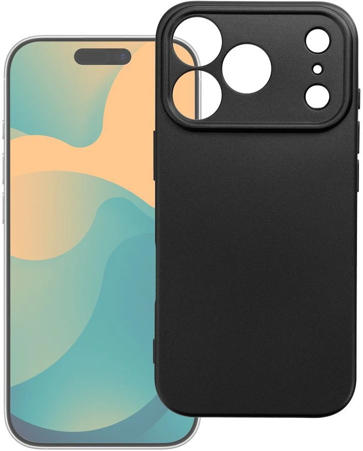 Dėklas Oem Case for iPhone 18 Pro Max / 17 Pro Max Metallic juoda