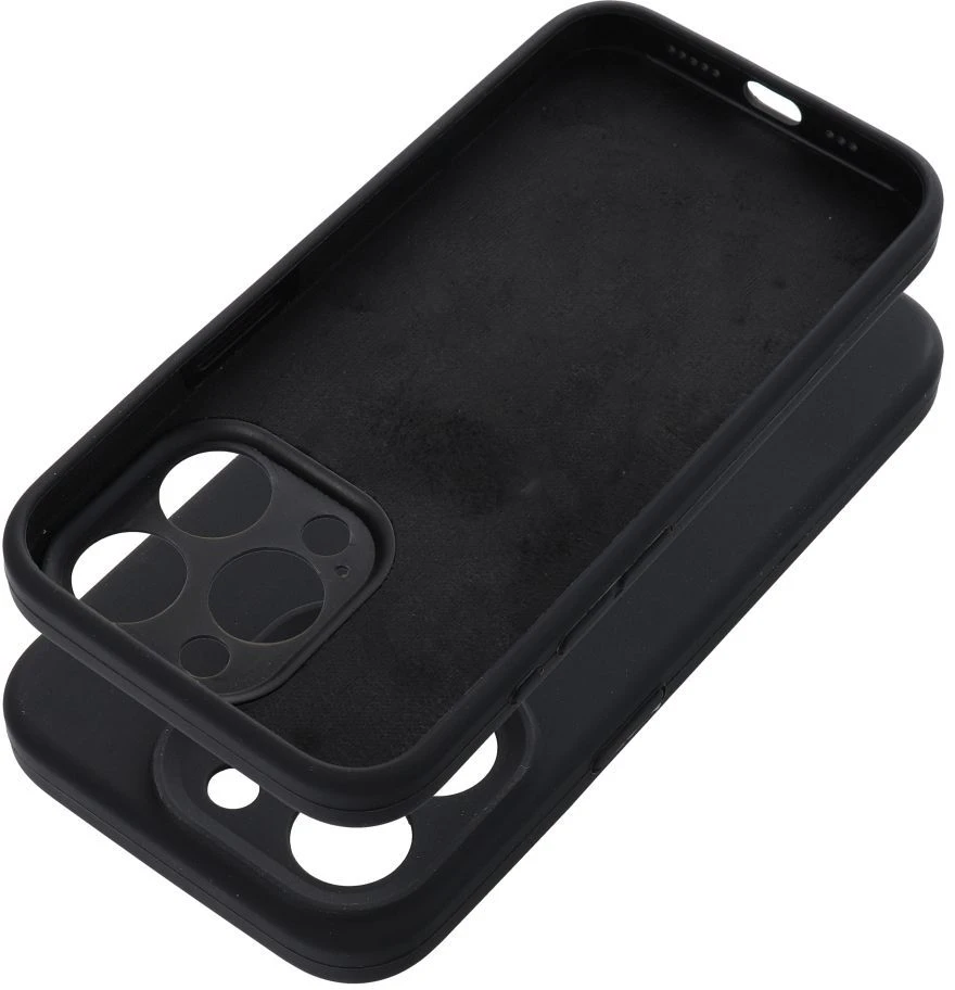 Oem dėklas, skirtas iPhone 18 Pro Max / 17 Pro Max, silikoninis 2 mm (su fotoaparato apsauga), suderinamas su MagSafe, juodas