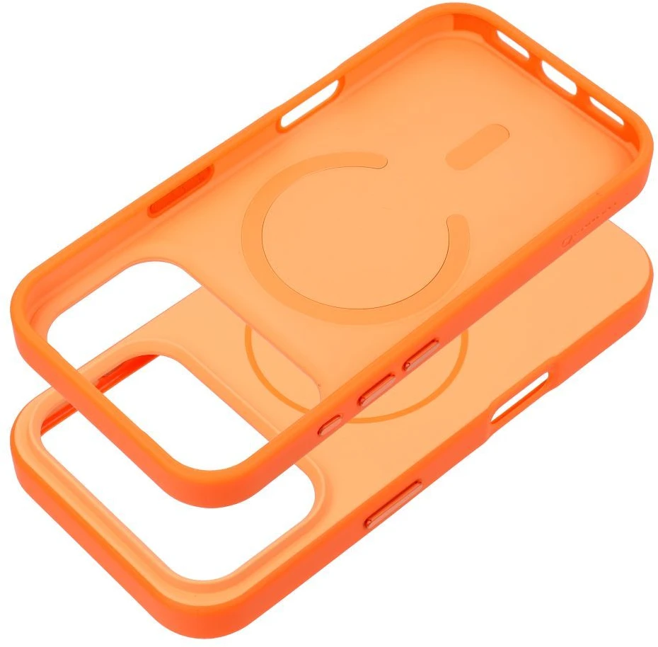 Dėklas iPhone 18 Pro Max / 17 Pro Max Forcell F-Protect Chromatic Premium, suderinamas su MagSafe, oranžinis