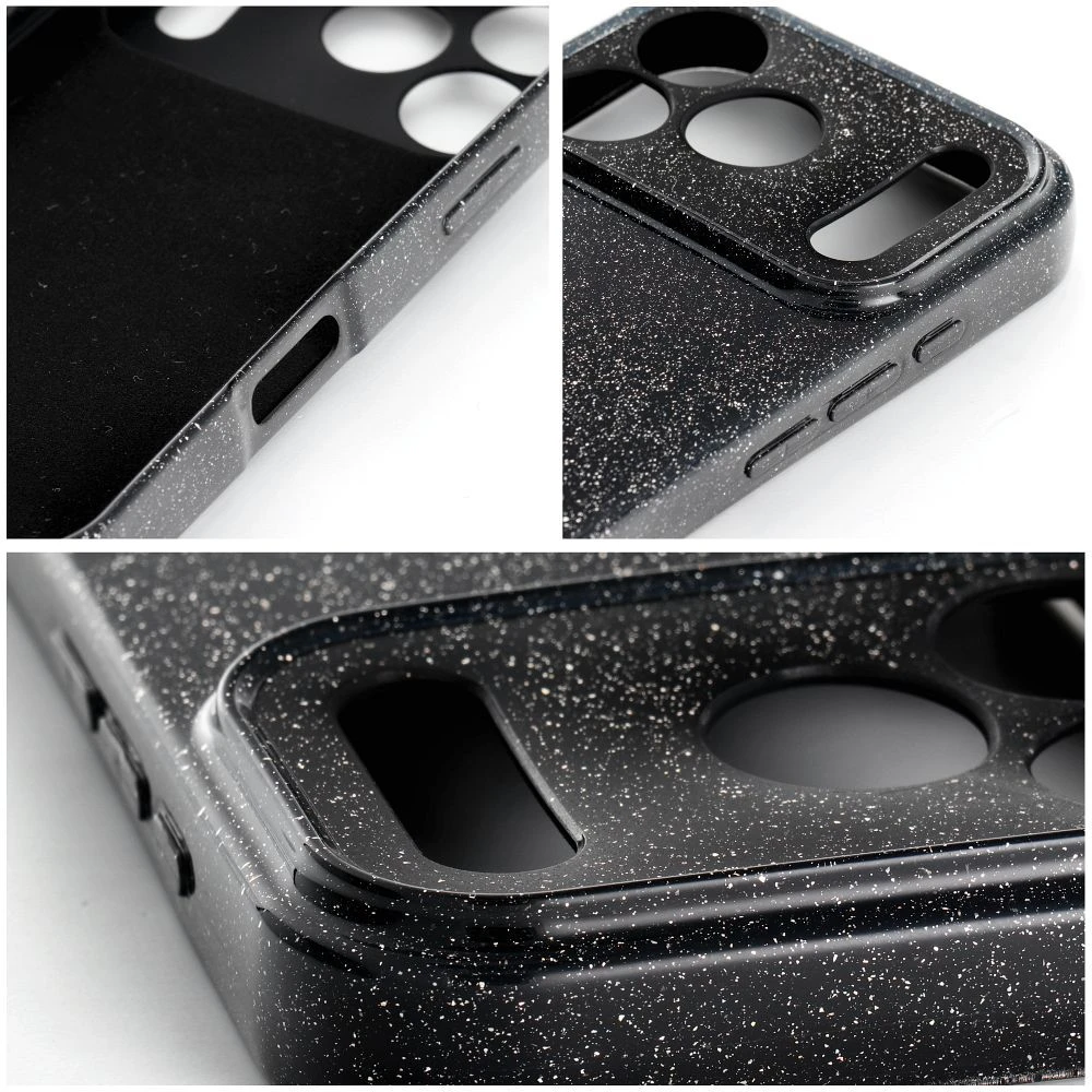 Oem dėklas iPhone 18 Pro Max / 17 Pro Max permatomas dėklas 2 mm Blink juodas