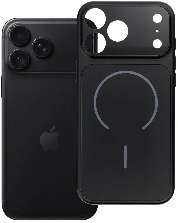 OEM dėklas iPhone 18 Pro Max / 17 Pro Max, suderinamas su MagSafe, juodas