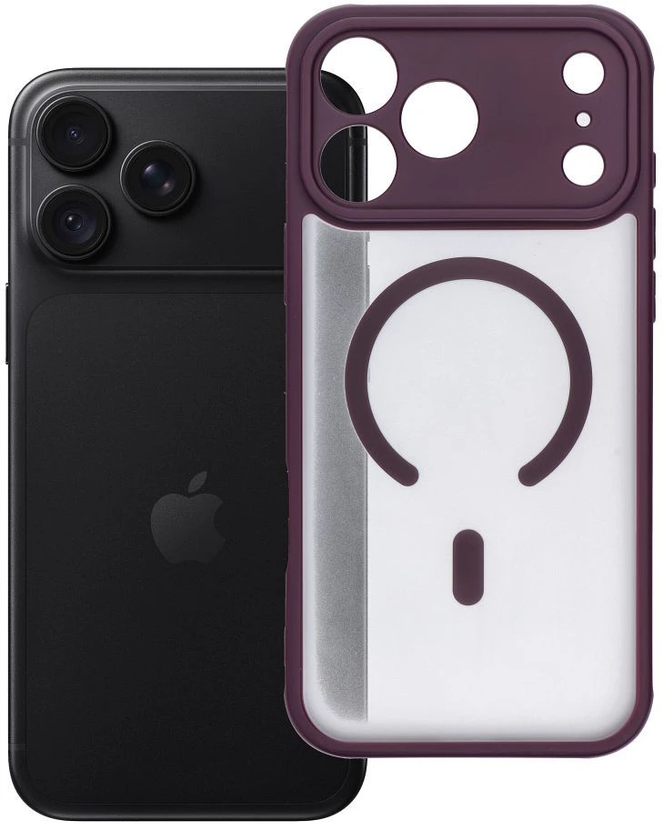 Dėklas Oem Case for iPhone 18 Pro Max / 17 Pro Max Full Matte Mag Cover compatible with MagSafe burgundy