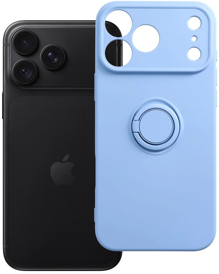 Dėklas OEM Case for iPhone 18 Pro Max / 17 Pro Max Silicone Ring light mėlynas