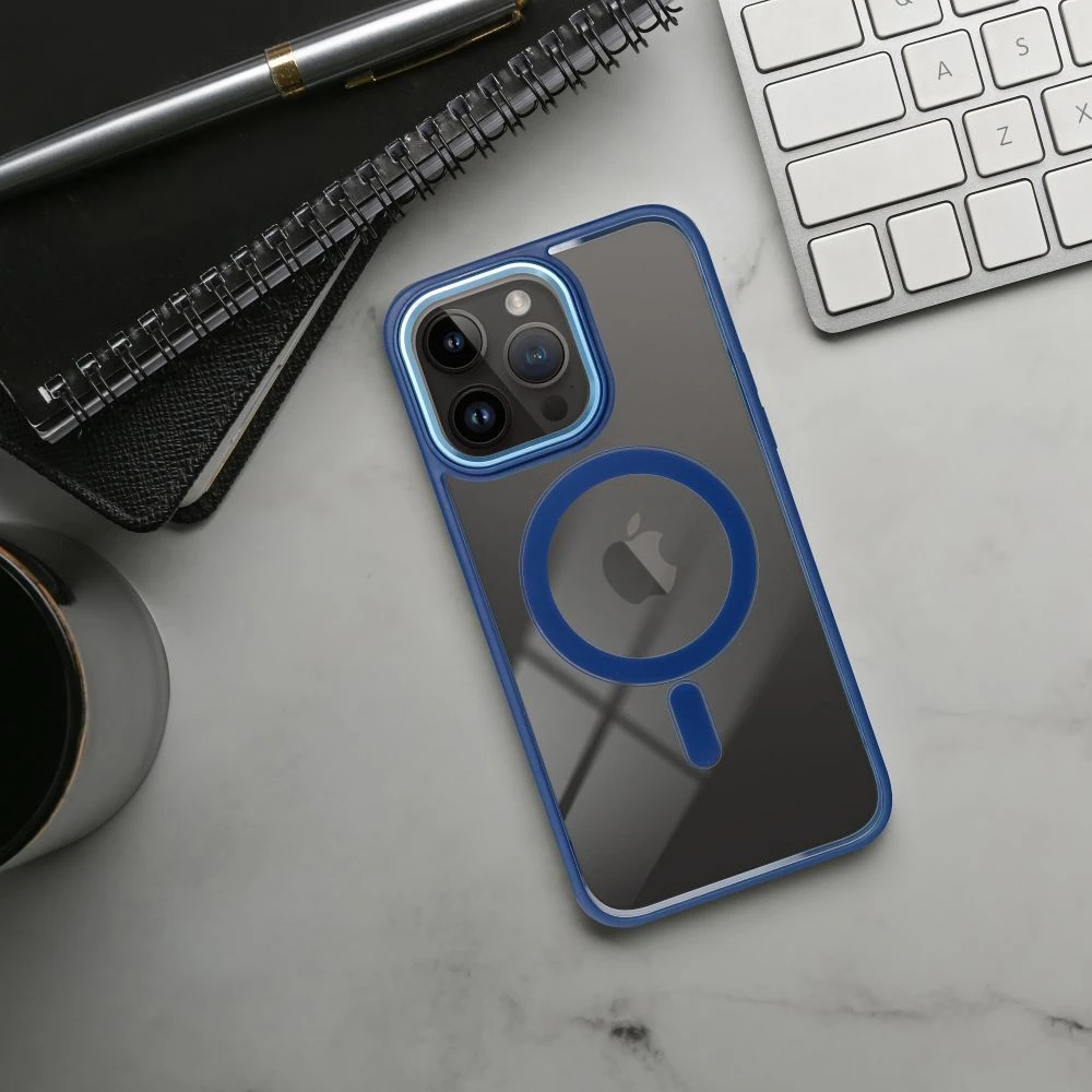 Dėklas Oem Case for iPhone 18 Pro Max / 17 Pro Max Color Edge Mag Cover compatible with MagSafe titanium-pilka