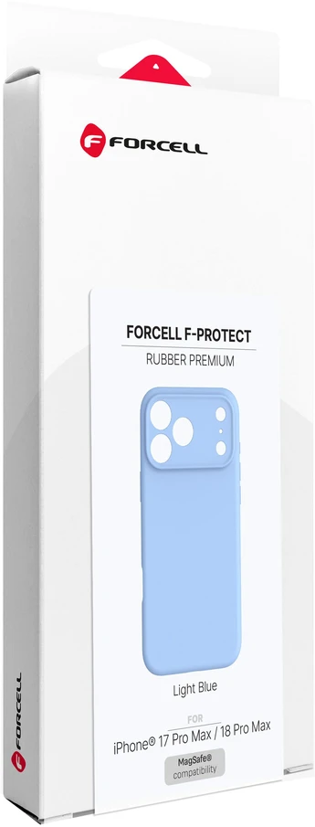Dėklas Case for iPhone 18 Pro Max / 17 Pro Max Forcell F-Protect Rubber Premium compatible with MagSafe light mėlynas