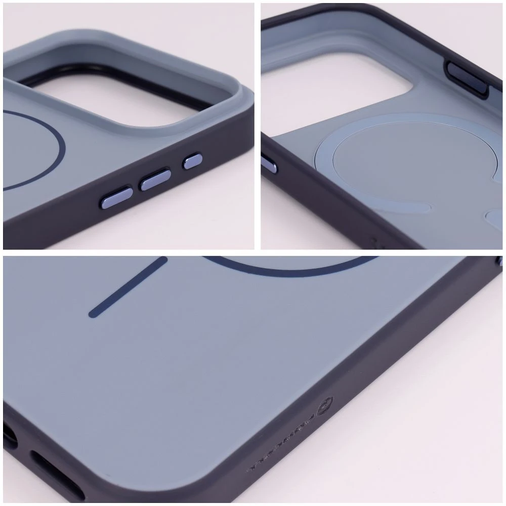 Dėklas iPhone 18 Pro Max / 17 Pro Max Forcell F-Protect Chromatic Premium, suderinamas su MagSafe, mėlynas