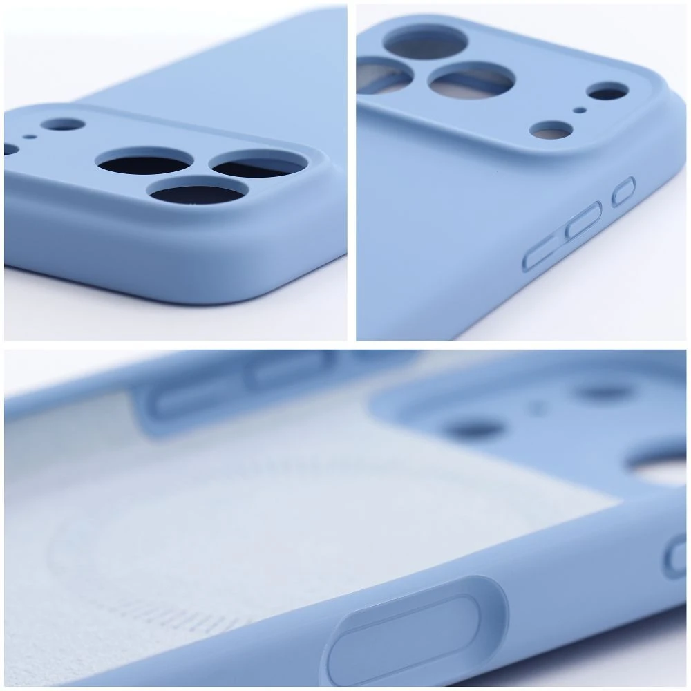 Dėklas Case for iPhone 18 Pro Max / 17 Pro Max Forcell F-Protect Rubber Premium compatible with MagSafe light mėlynas