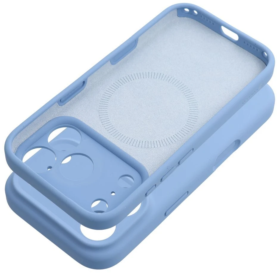 Dėklas Case for iPhone 18 Pro Max / 17 Pro Max Forcell F-Protect Rubber Premium compatible with MagSafe light mėlynas