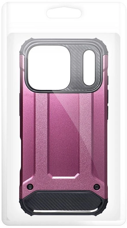 Oem dėklas iPhone 18 Pro Max / 17 Pro Max Armor bordo spalvos
