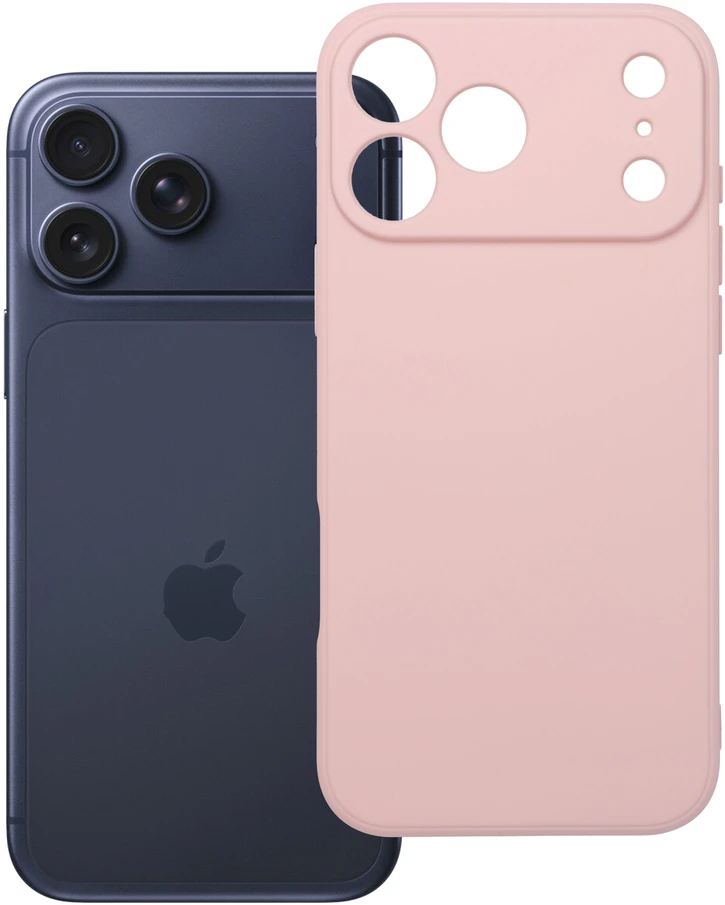 Oem dėklas, skirtas iPhone 18 Pro Max / 17 Pro Max, švelniai rožinės spalvos