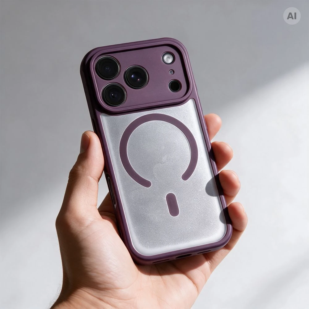 Dėklas Oem Case for iPhone 18 Pro Max / 17 Pro Max Full Matte Mag Cover compatible with MagSafe burgundy