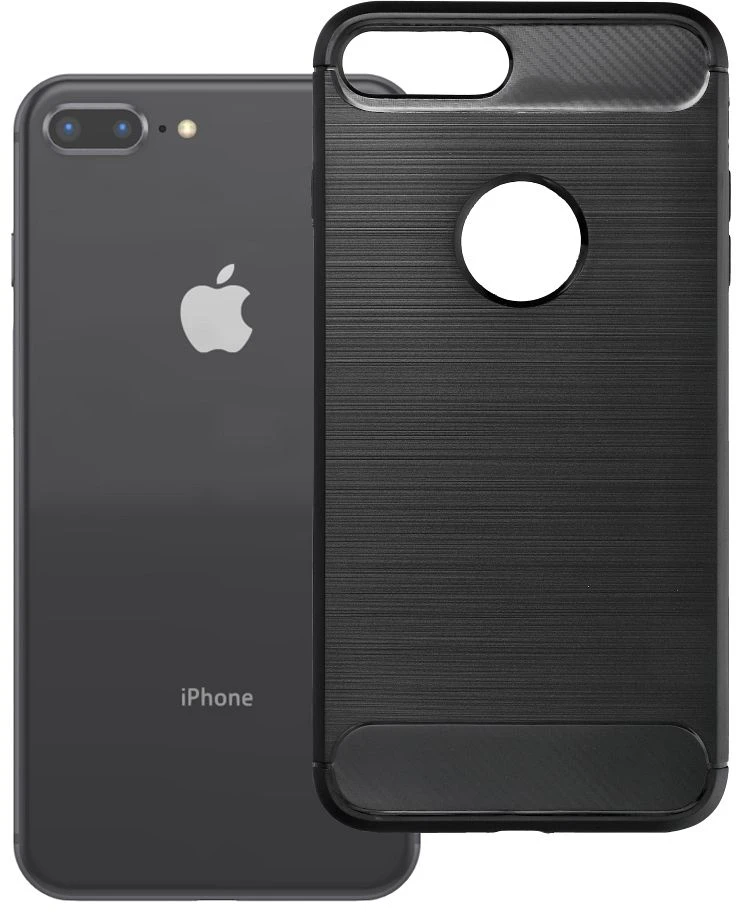OEM dėklas iPhone 7 PLUS / 8 PLUS Carbon 2.0 juodas