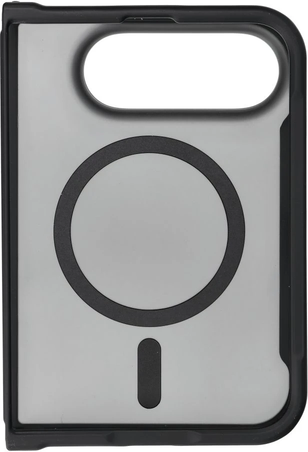Case for iPhone Duo Forcell F-Protect 4sD-i Smoke Hybrid Premium compatible with MagSafe juodas