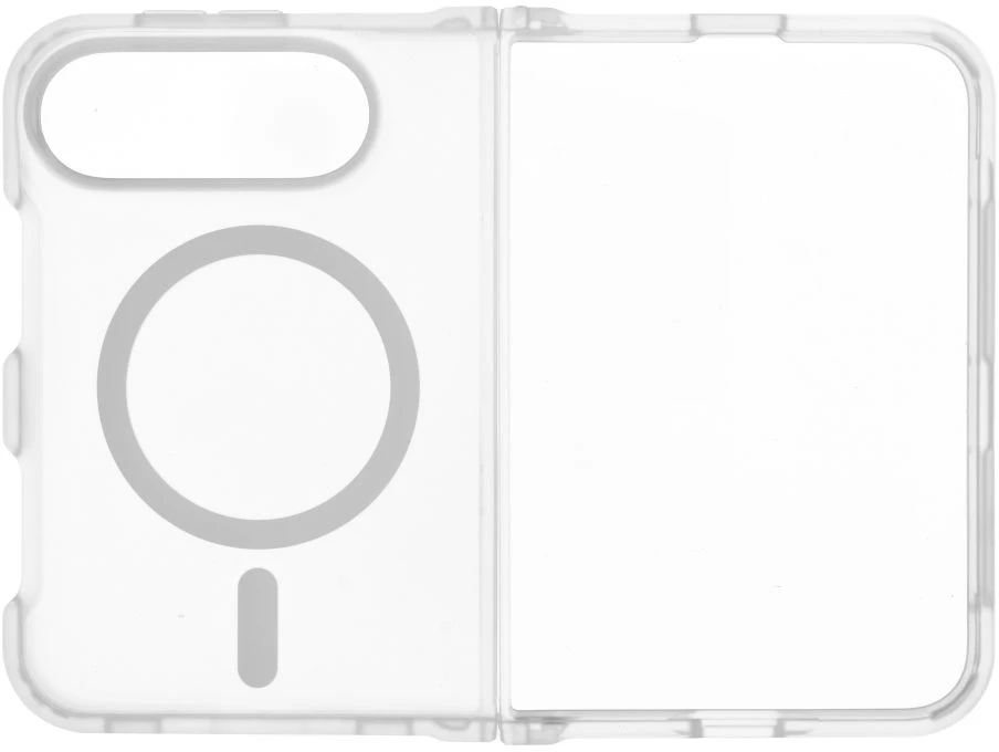 Case for iPhone Duo Forcell F-Protect 4sD-i Smoke Hybrid Premium compatible with MagSafe transparent matt