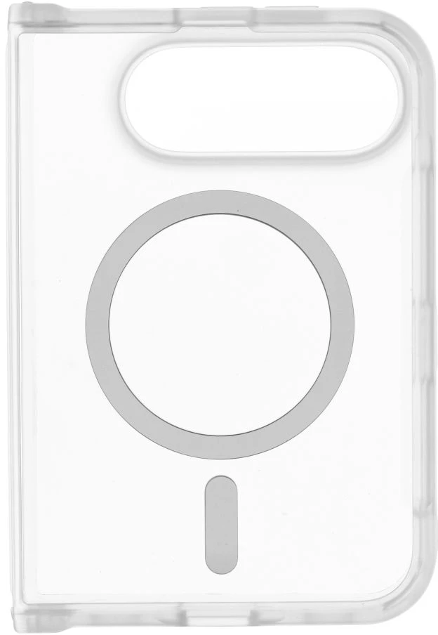 Case for iPhone Duo Forcell F-Protect 4sD-i Smoke Hybrid Premium compatible with MagSafe transparent matt