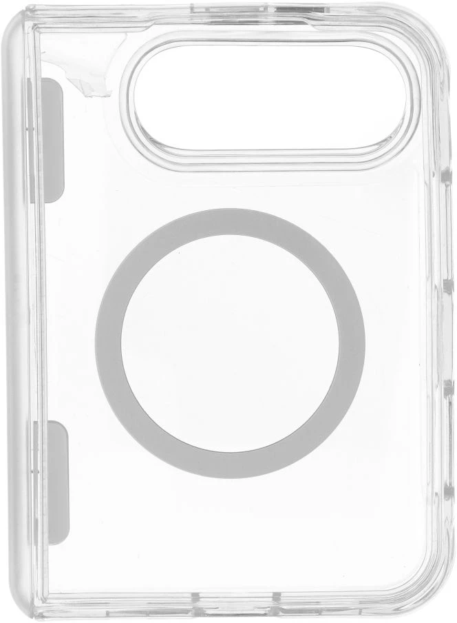 Case for iPhone Duo Forcell F-Protect 4sD-i Clear 2.5 mm Premium Hinge compatible with MagSafe transparent
