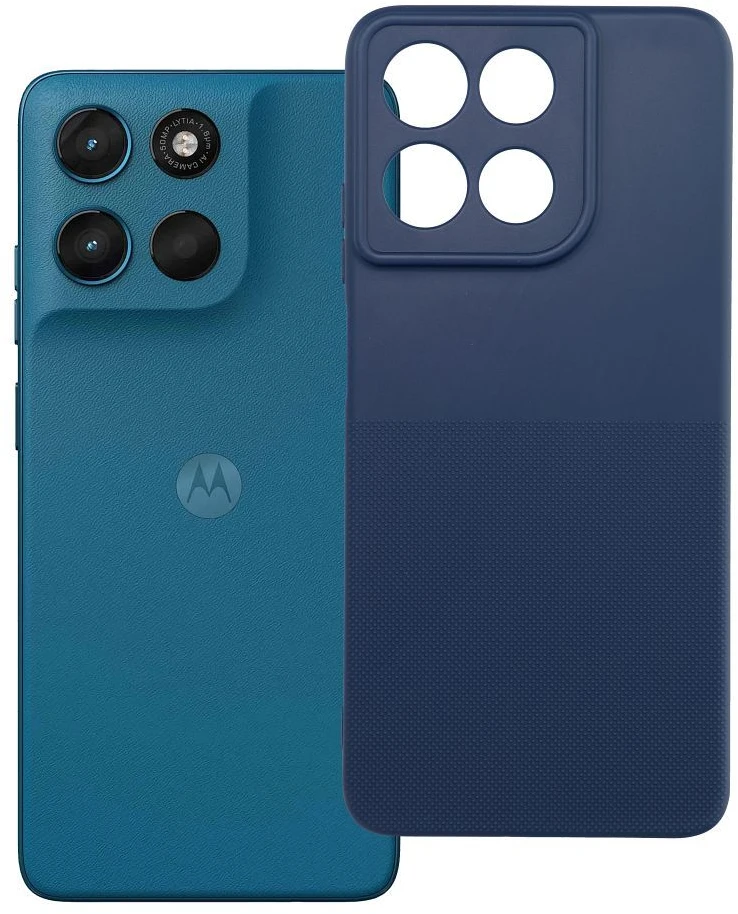 Oem dėklas Motorola G57 / G57 Power Easy Dual mėlynas
